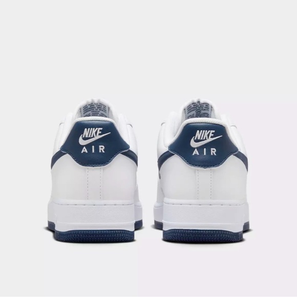 Nike Air Force 1 ‘07 Basketball Sneaker - White/Midnight Navy - Picture 3 of 7
